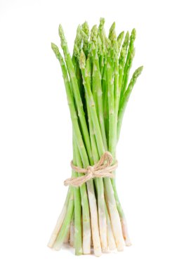 Yeşil kuşkonmaz beyaz kırpma yolu ile izole