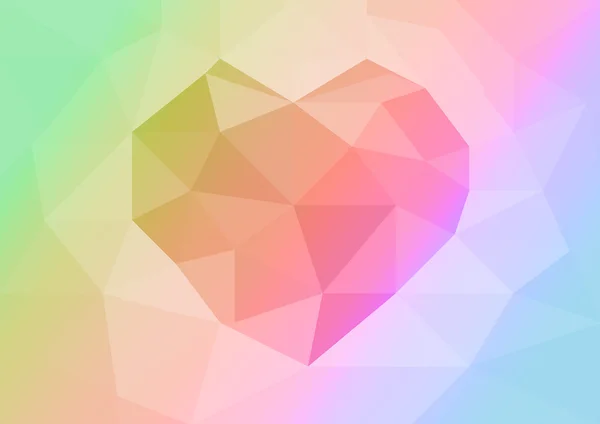 Rainbow Heart abstract background — Stock Photo, Image