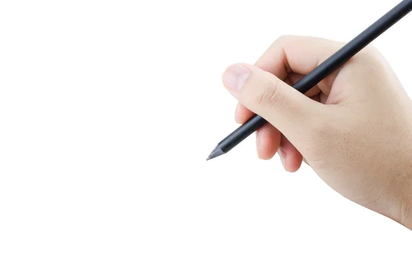 Escritura a mano con lápiz aislado en blanco — Foto de Stock