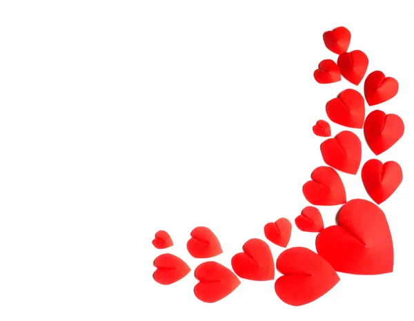 Hearts shape on white background — Stock Photo, Image