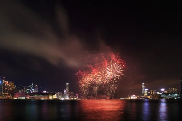 Hong Kong firework show 2016 — Stock Photo, Image