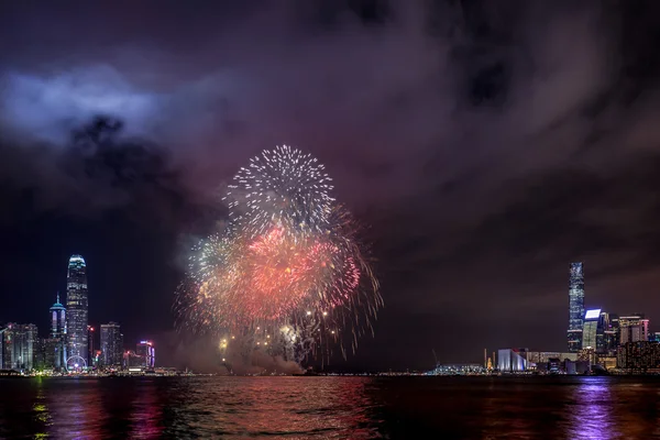 Hong Kong firework show 2016 — Stock Photo, Image
