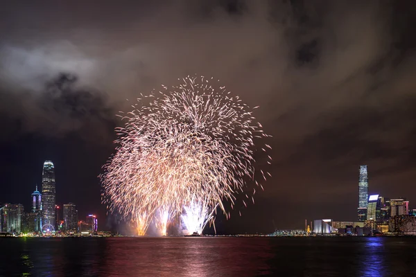 Hong Kong firework show 2016 — Stock Photo, Image