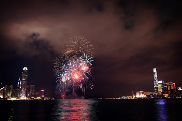 Hong Kong firework show 2016 — Stock Photo, Image