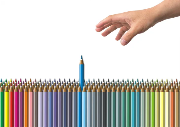 Color pencil background — Stock Photo, Image