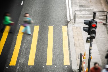 Hareketli arka plan kalabalık şehirde yaşayanların bulanık