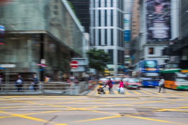 Hareketli arka plan kalabalık şehirde yaşayanların bulanık