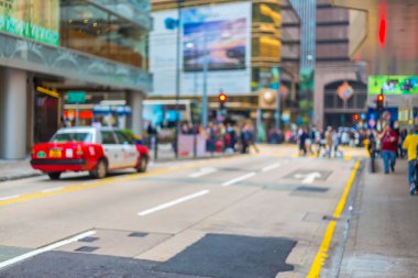 Hareketli arka plan kalabalık şehirde yaşayanların bulanık