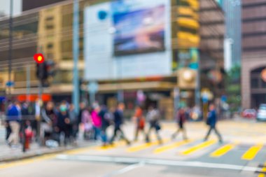 Hareketli arka plan kalabalık şehirde yaşayanların bulanık