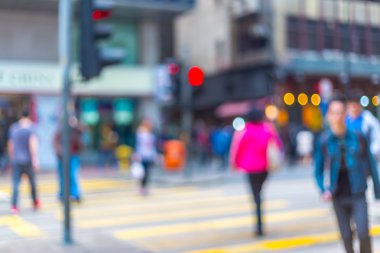 Hareketli arka plan kalabalık şehirde yaşayanların bulanık