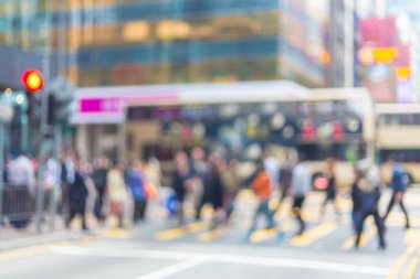 Hareketli arka plan kalabalık şehirde yaşayanların bulanık