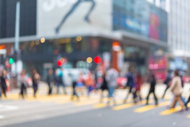 Hareketli arka plan kalabalık şehirde yaşayanların bulanık