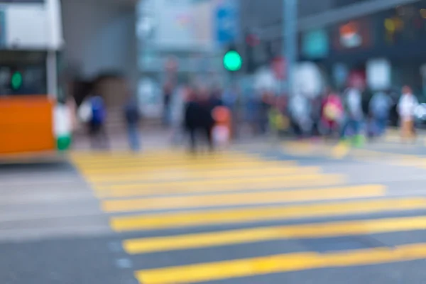 Motion blurred background  crowded people living in city — Stock Photo, Image