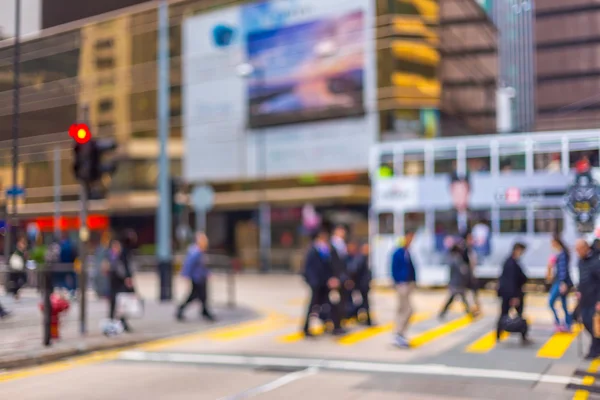 Motion blurred background  crowded people living in city — Stock Photo, Image