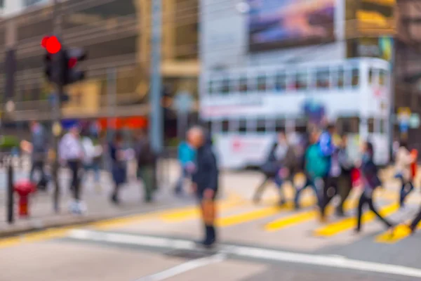 Motion blurred background  crowded people living in city — Stock Photo, Image