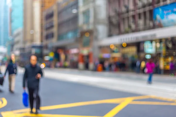 Motion blurred background  crowded people living in city — Stock Photo, Image