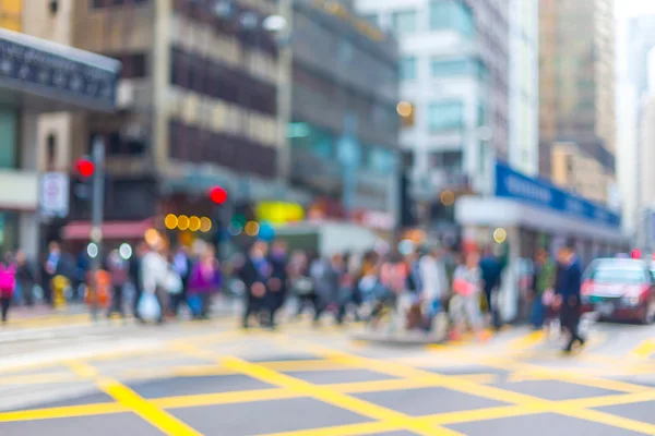 Motion blurred background  crowded people living in city — Stock Photo, Image