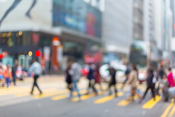 Motion blurred background  crowded people living in city — Stock Photo, Image