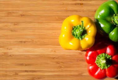 Taze ve renkli biber