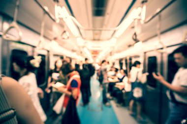 Bokeh Güney Kore Seoul city sokak görüntüleri bulanık