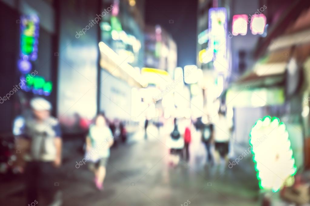 Bokeh Blurred Images Of South Korea Seoul City Street Stock Photo Image By C Yiucheung 83105372
