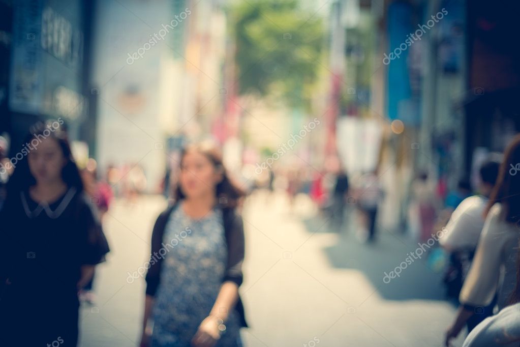 Bokeh Blurred Images Of South Korea Seoul City Street Stock Photo C Yiucheung 83105858