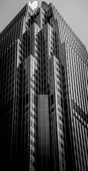 Hong Kong City a budovy černá a bílá — Stock fotografie