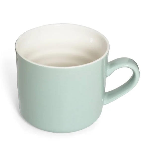 Tasse Céramique Pour Thé Café Lait Jus Isolé Sur Fond — Photo