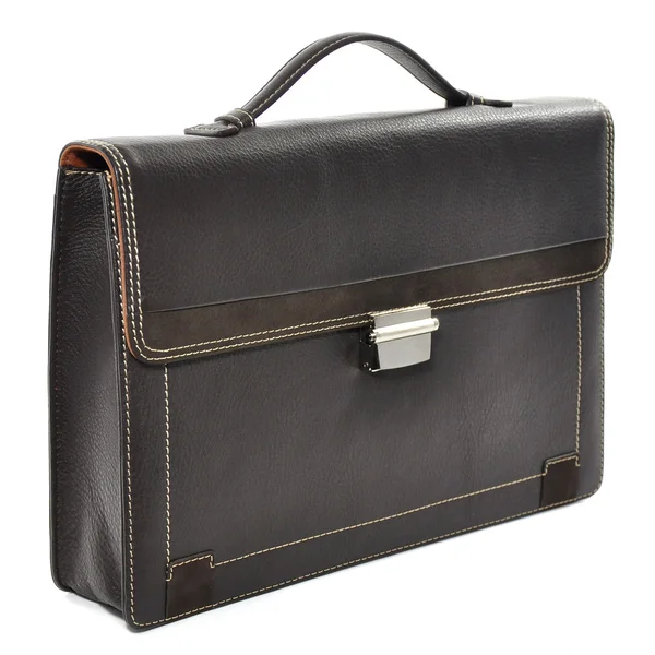 Brown business briefcase — Stock Photo, Image