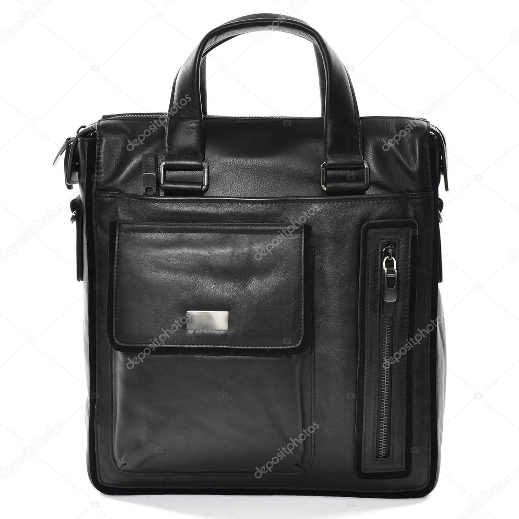 Men's modern fashionable bag isolated on a white background