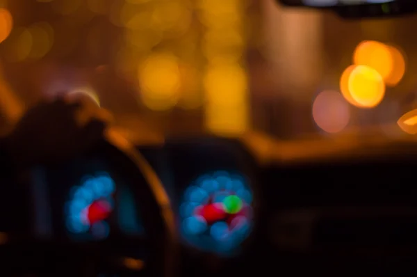 Bulanık soyut odak gece şehir dışında