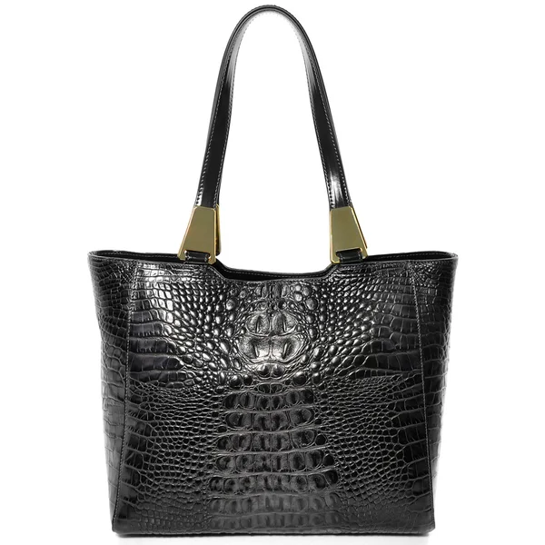 Sac en cuir gaufré reptile . — Photo