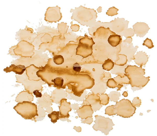 Splashes and stains isolated on white background. — Stock Photo, Image