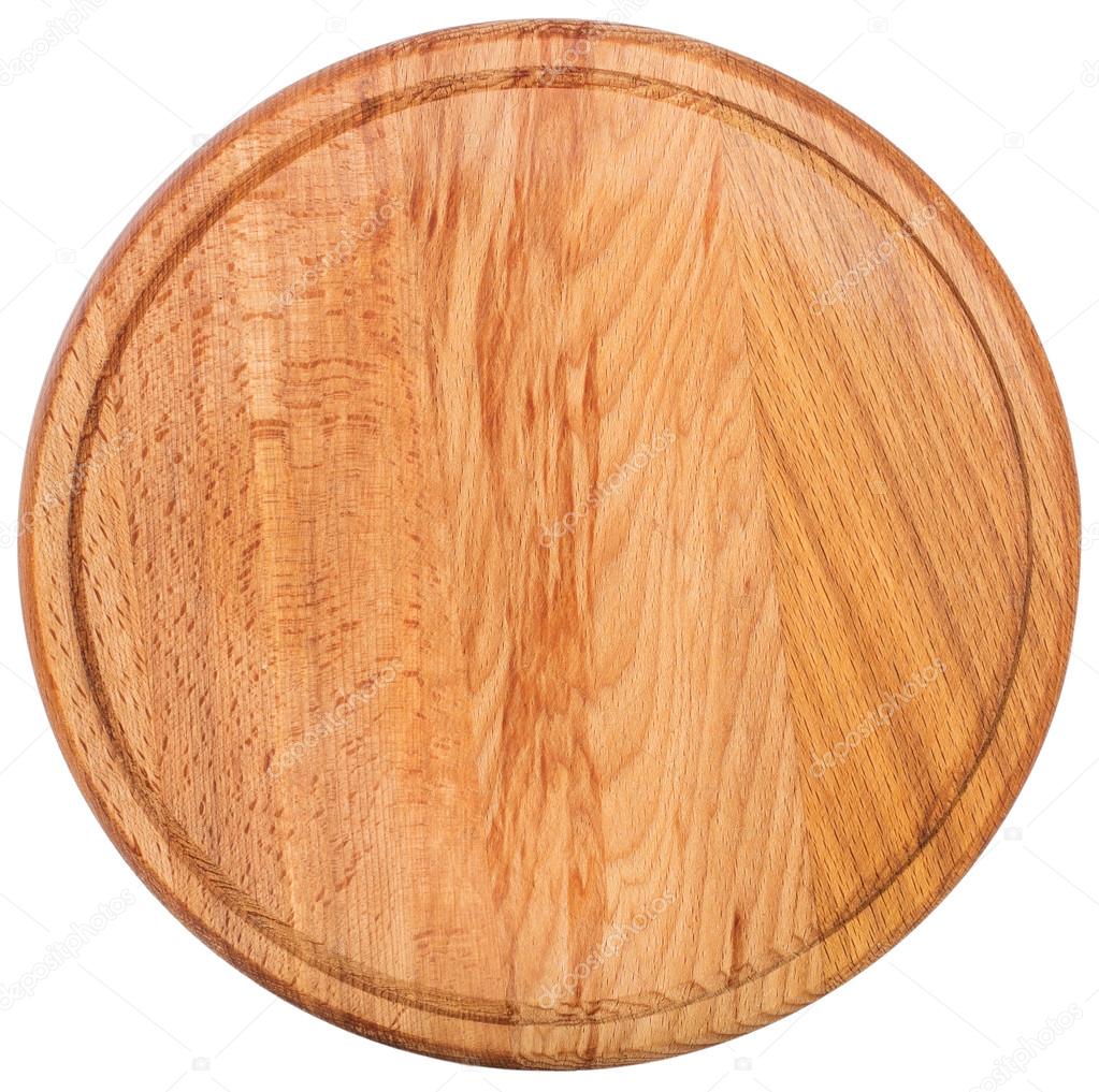 Round cutting board. Top view Stock Photo by ©Alekseykolotvin 87327138