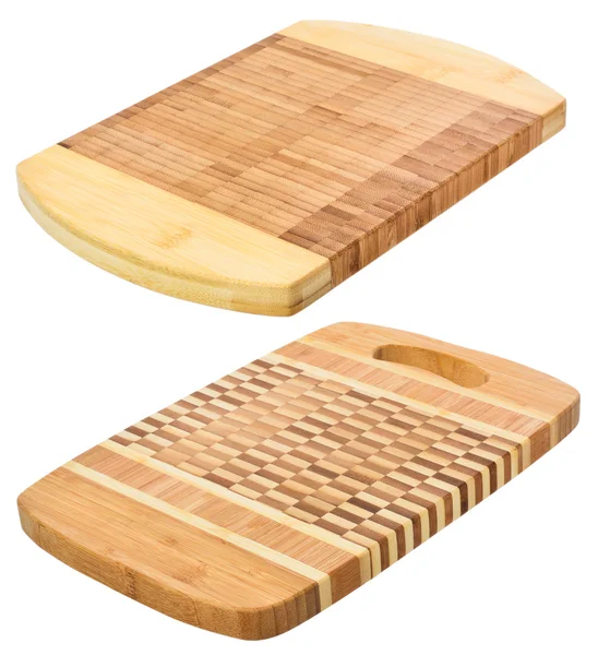 Conjunto de dos tablas de cortar de madera . —  Fotos de Stock