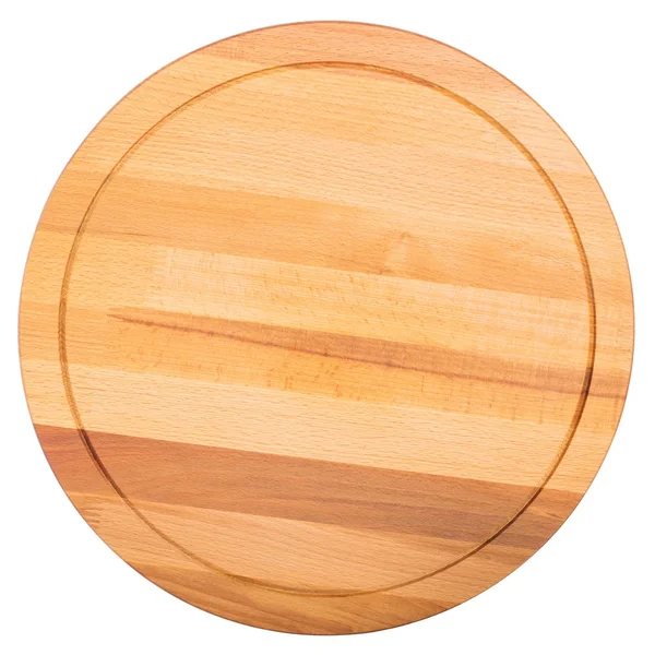 Round cutting board. Top view — Stock Photo, Image
