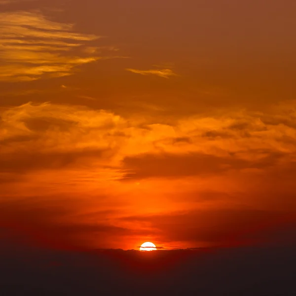 Beautiful warm sea sunset — Stock Photo, Image