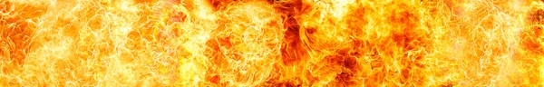 Panorama of blaze fire flame texture — Stock Photo, Image