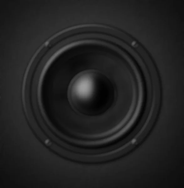 Defocusing black speaker — Stock Photo, Image