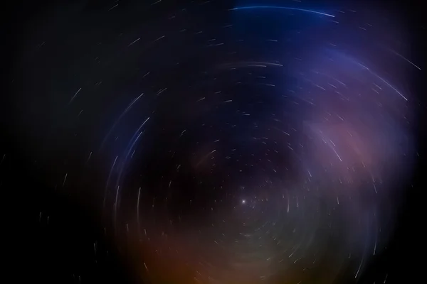 북극성 주위 별의 회전 — 스톡 사진