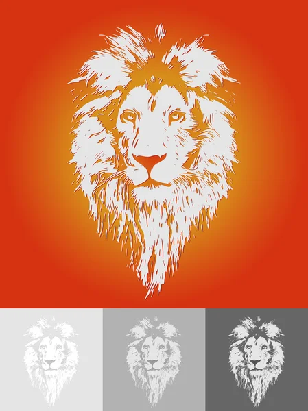 Porträt eines schönen Löwen — Stockvektor