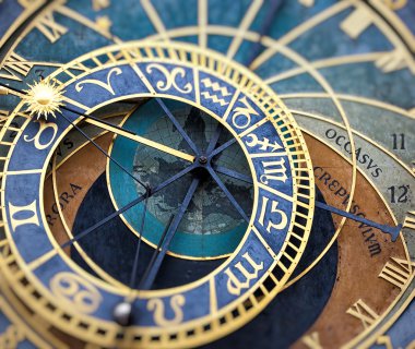 The Prague astronomical clock (Prague orloj), Czech Republic, ti clipart