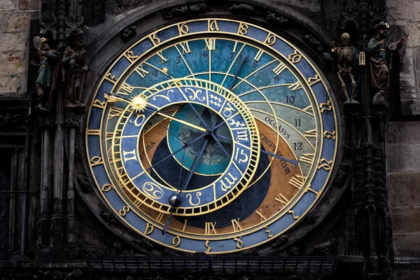 Пражские астрономические часы (Прага, Чехия) — стоковое фото