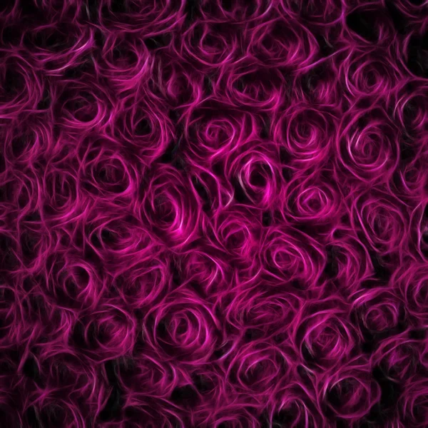 Lindas rosas roxas, grande pintura abstrata — Fotografia de Stock