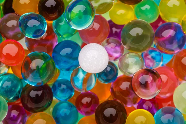 Textura coloreada de la bola, Color de fondo del hidrogel — Foto de Stock