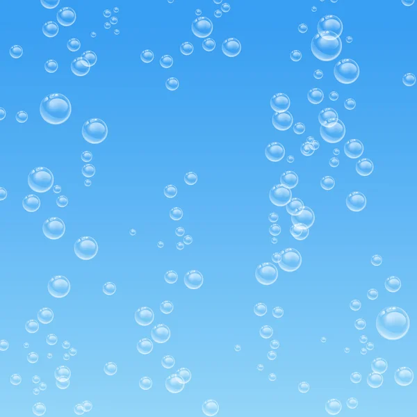 Water bubbles background — Stock Vector