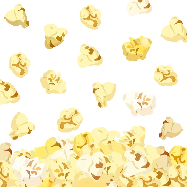 Tasty Popcorn falling — Stock Vector