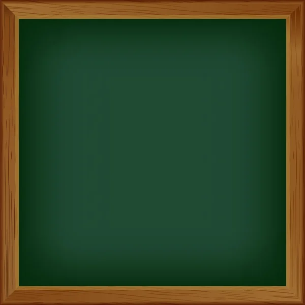 Placa em branco verde no quadro — Vetor de Stock