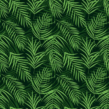 Dikişsiz desen palmiye yaprakları