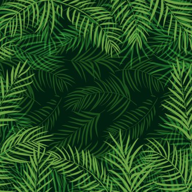 tropik palmiye yaprakları 